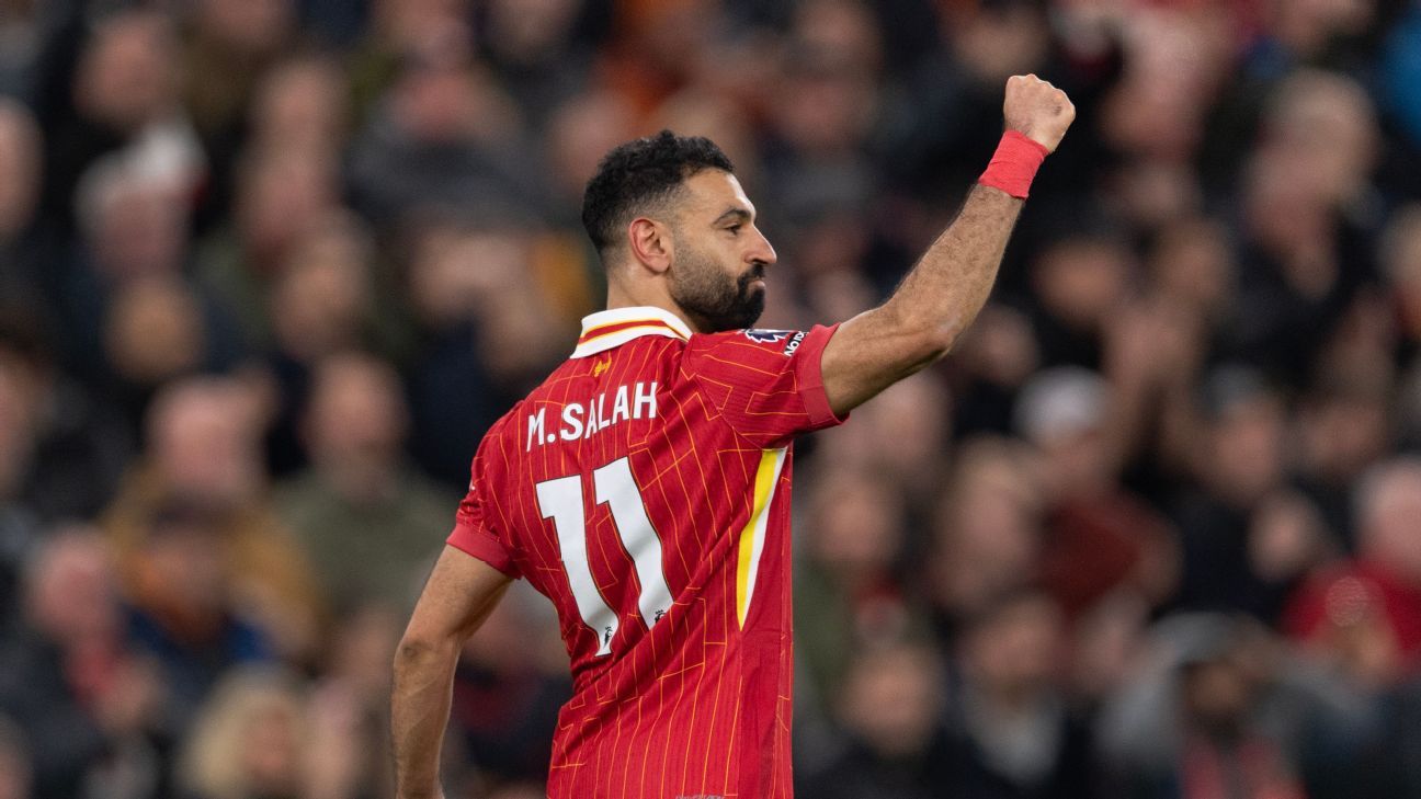 将萨拉赫在利物浦的赛季与历史上最伟大的球员进行比较