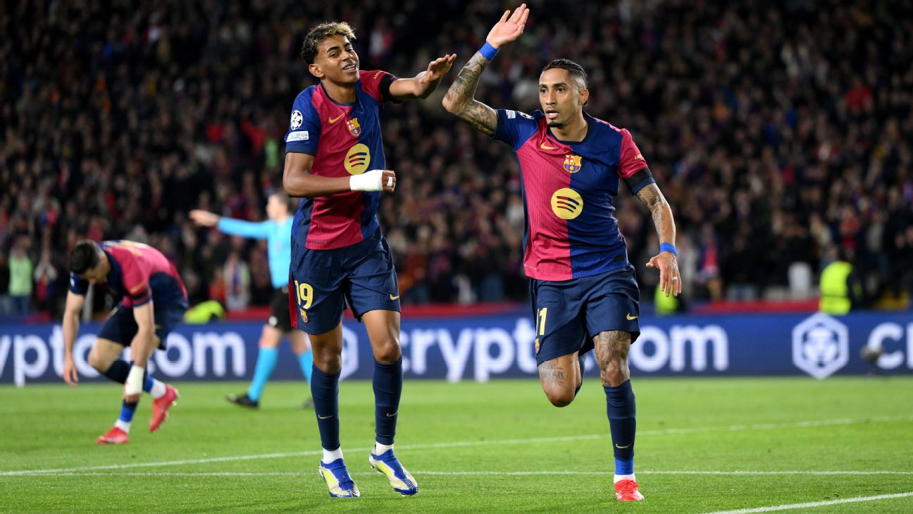 亚马尔、拉菲尼哈在巴塞罗那向队医致敬时大放异彩