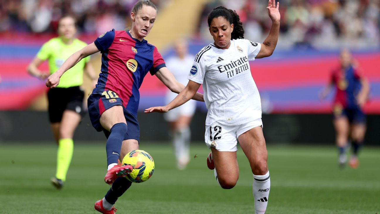 皇家马德里首次在女子Clásico比赛中击败巴塞罗那