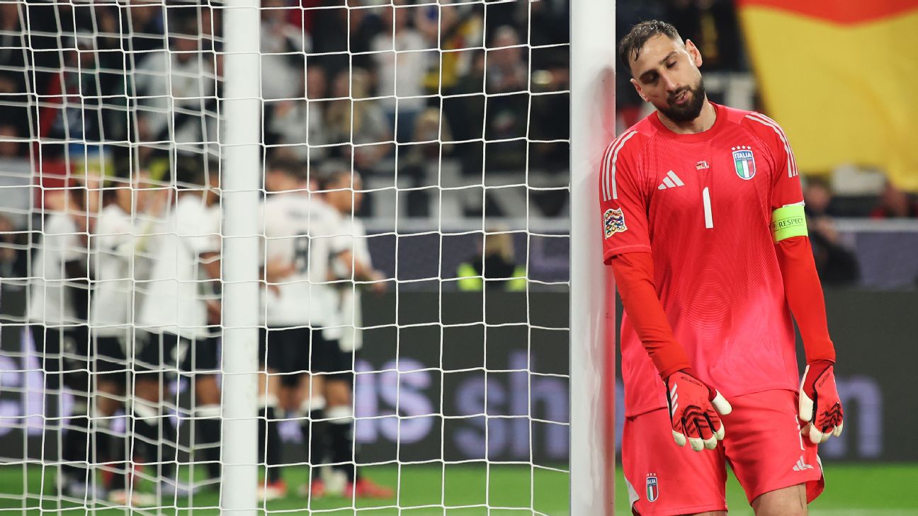 多纳鲁马愚蠢的抗议给了德国队一个（滑稽的）进球