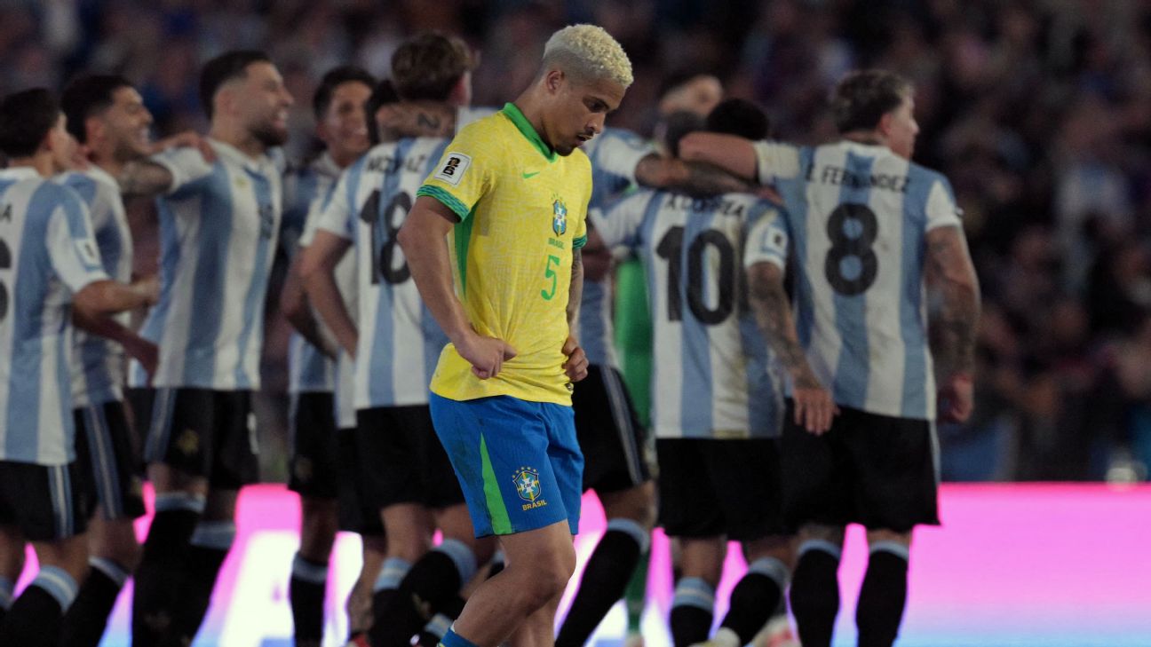 混乱的巴西被死敌阿根廷击败