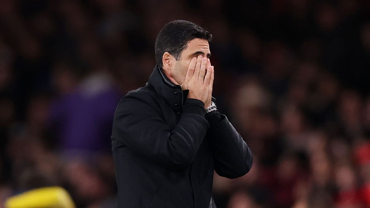 阿森纳在水晶宫的平局中“降低了标准”——阿特塔