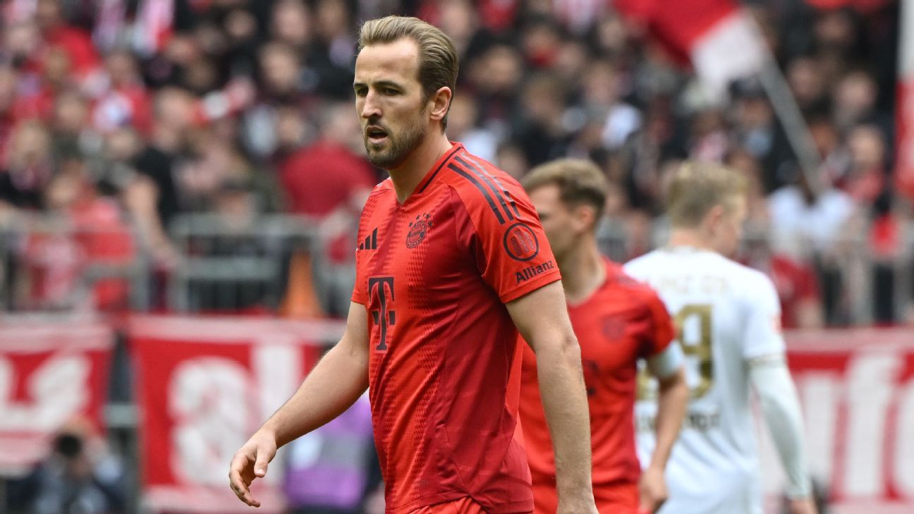 哈里·凯恩将缺席拜仁慕尼黑赢得德甲冠军的比赛