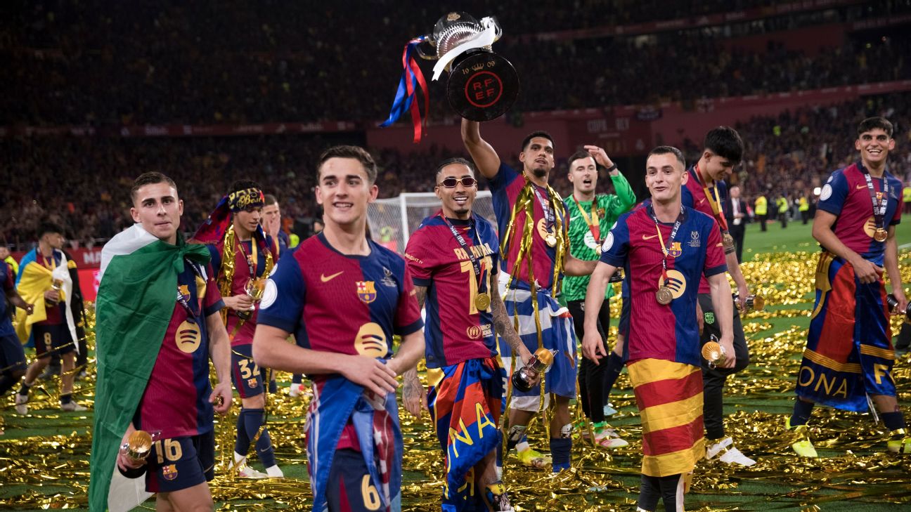 巴塞罗那戏剧性地赢得国王杯，利物浦夺得英超冠军，等等