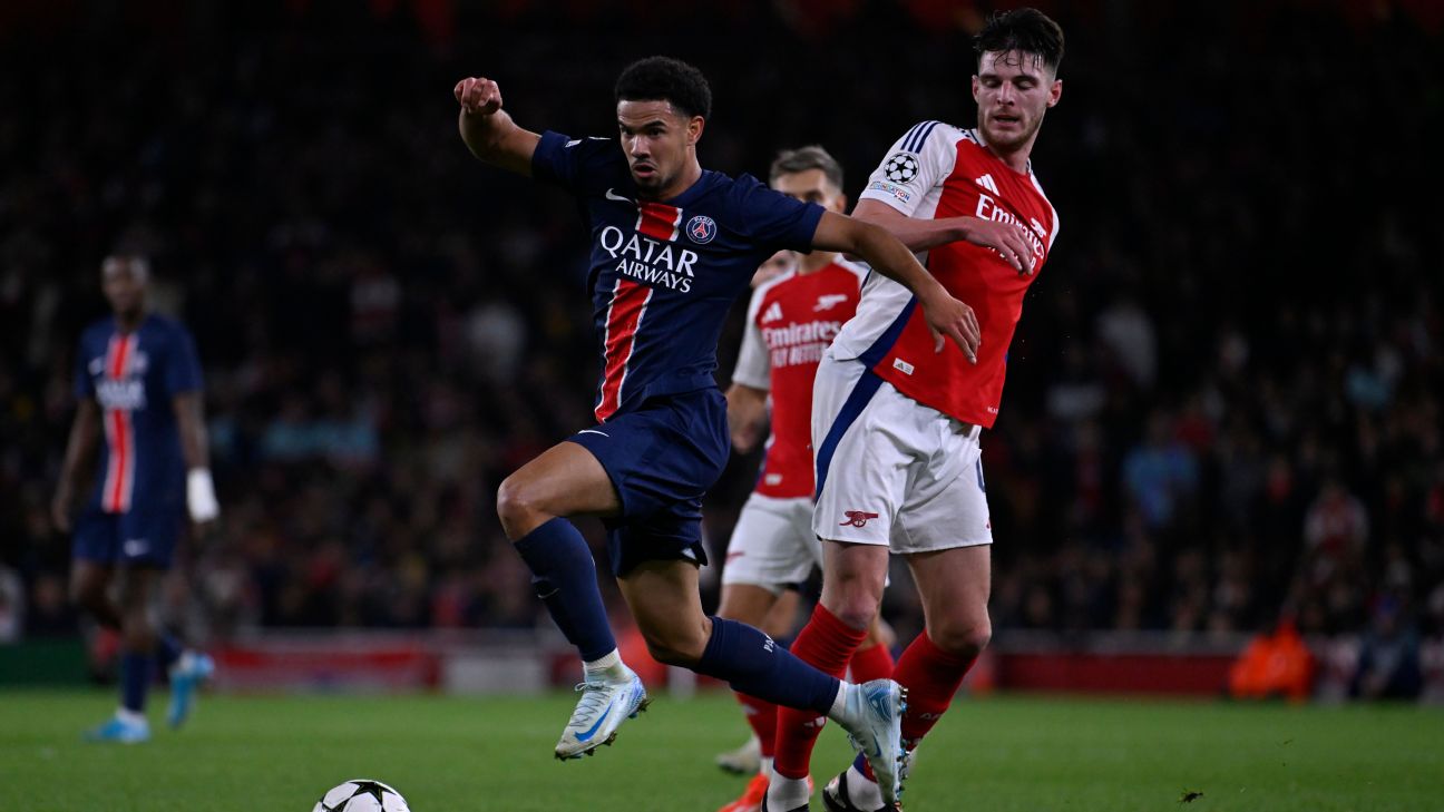 欧洲冠军联赛现场更新：阿森纳对阵巴黎圣日耳曼半决赛