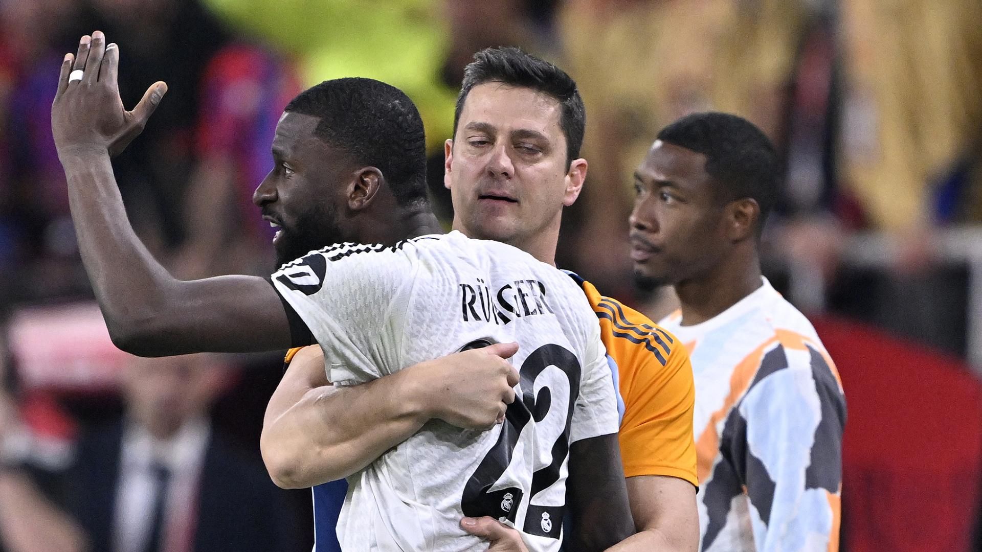 皇马的rdiger被禁赛6场，贝灵汉红牌解除