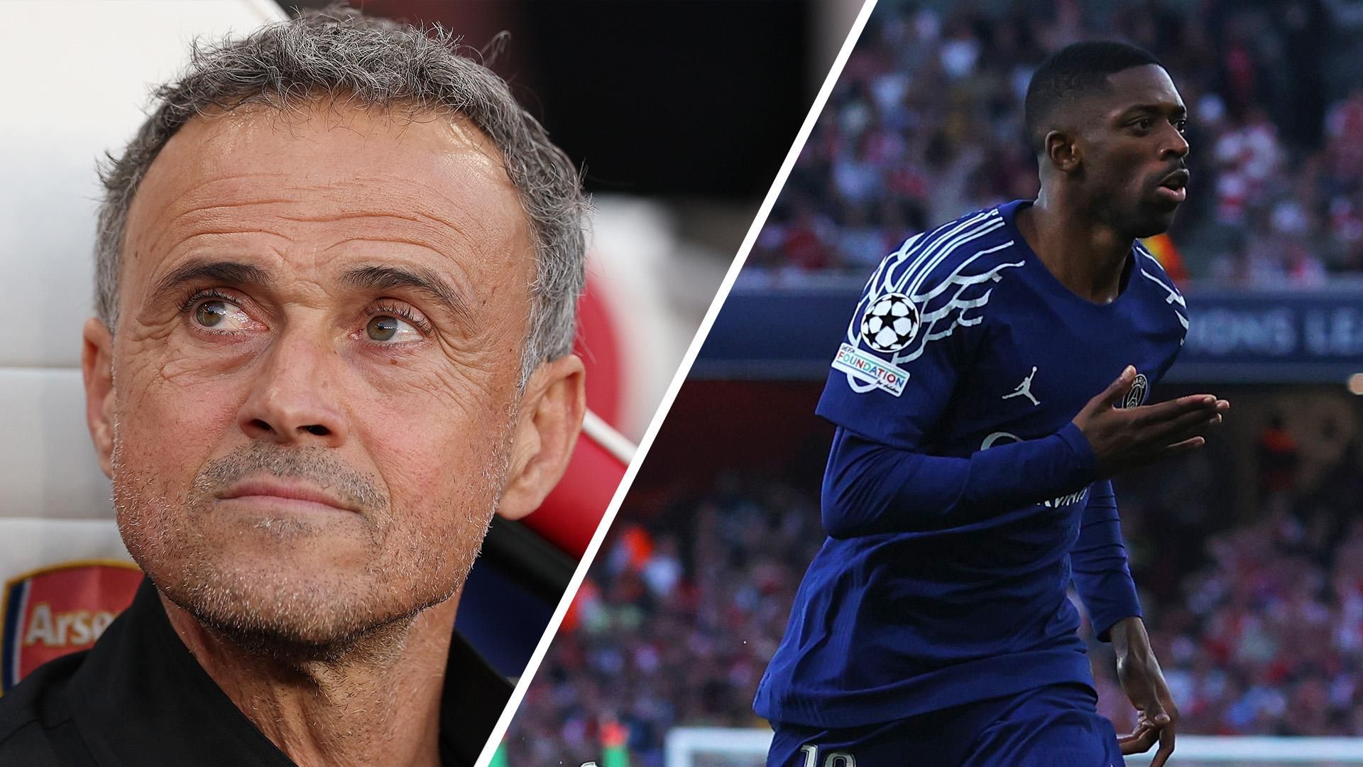 巴黎圣日耳曼的奥斯曼·登巴姆萨伊姆已经康复，可以参加与阿森纳的欧冠复赛