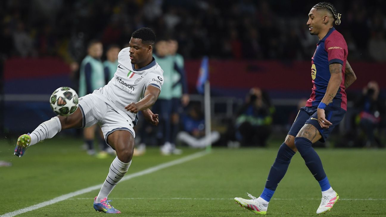 实时更新，分析：巴塞罗那，国米争夺欧冠决赛席位