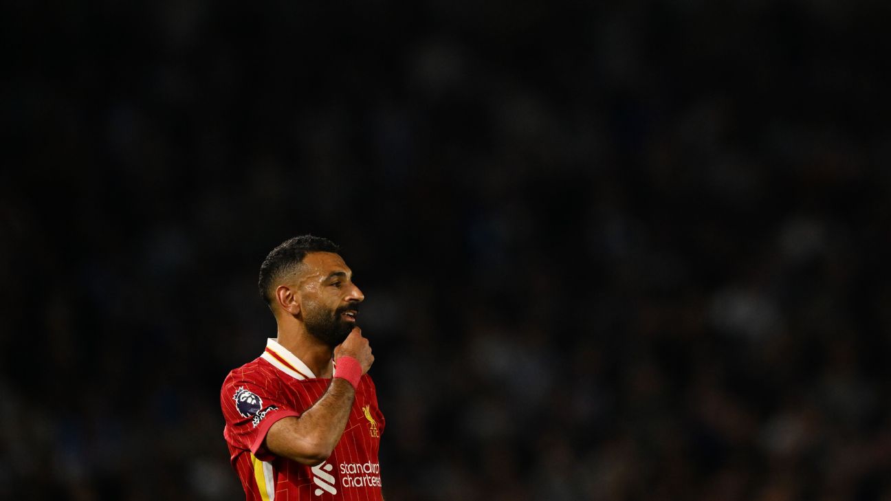 利物浦评分：萨拉赫得到5/10，冠军输给了布莱顿