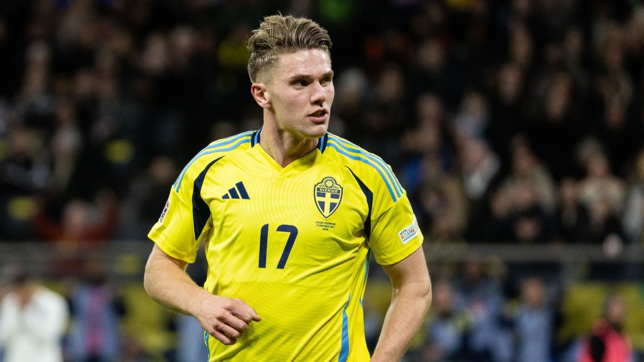 维克多Gyökeres因伤退出瑞典国家队