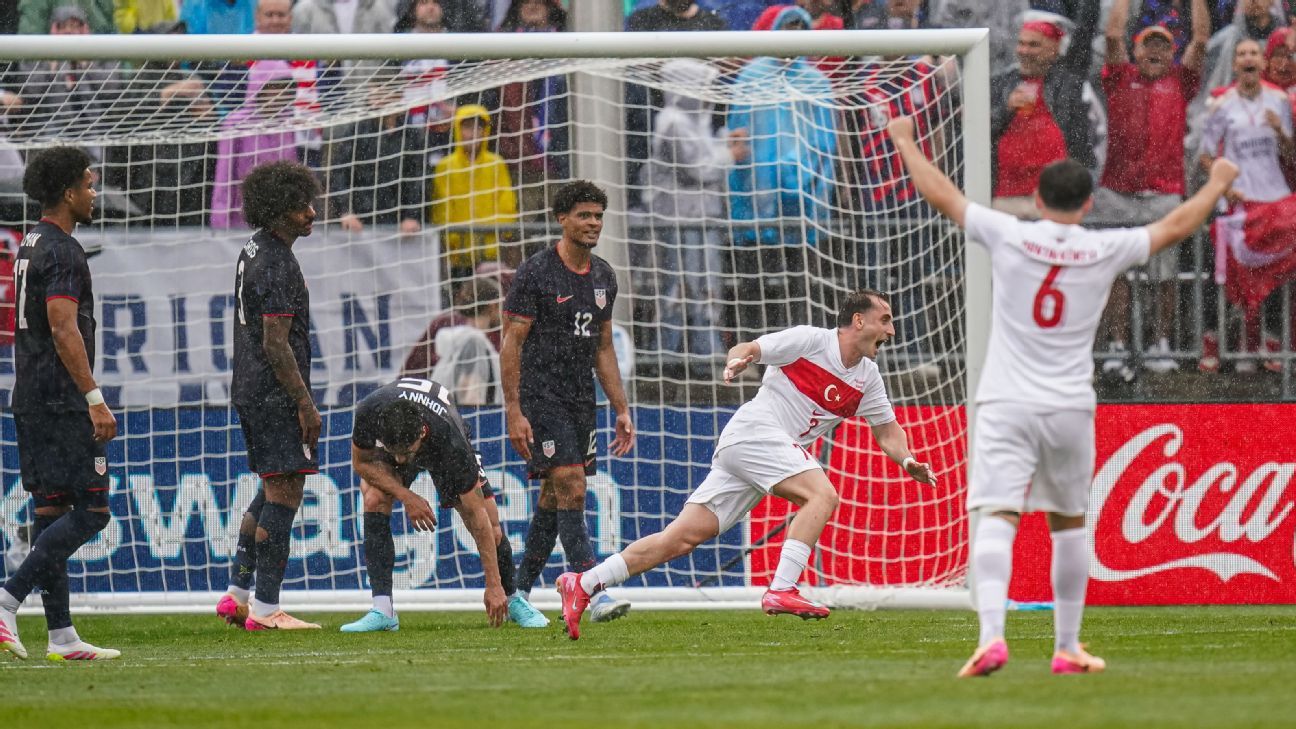 USMNT连输3场，土耳其赢得友谊赛