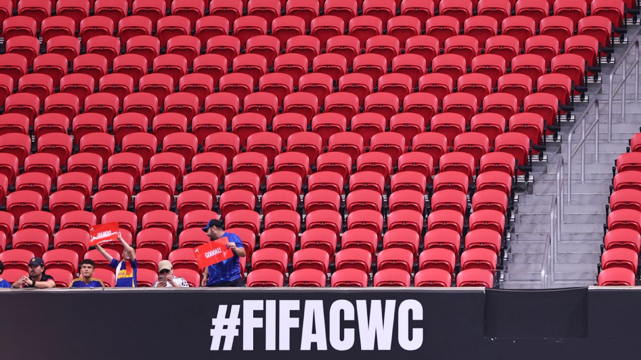 “足球的饱和”：为什么世俱杯和金杯的空座位随处可见