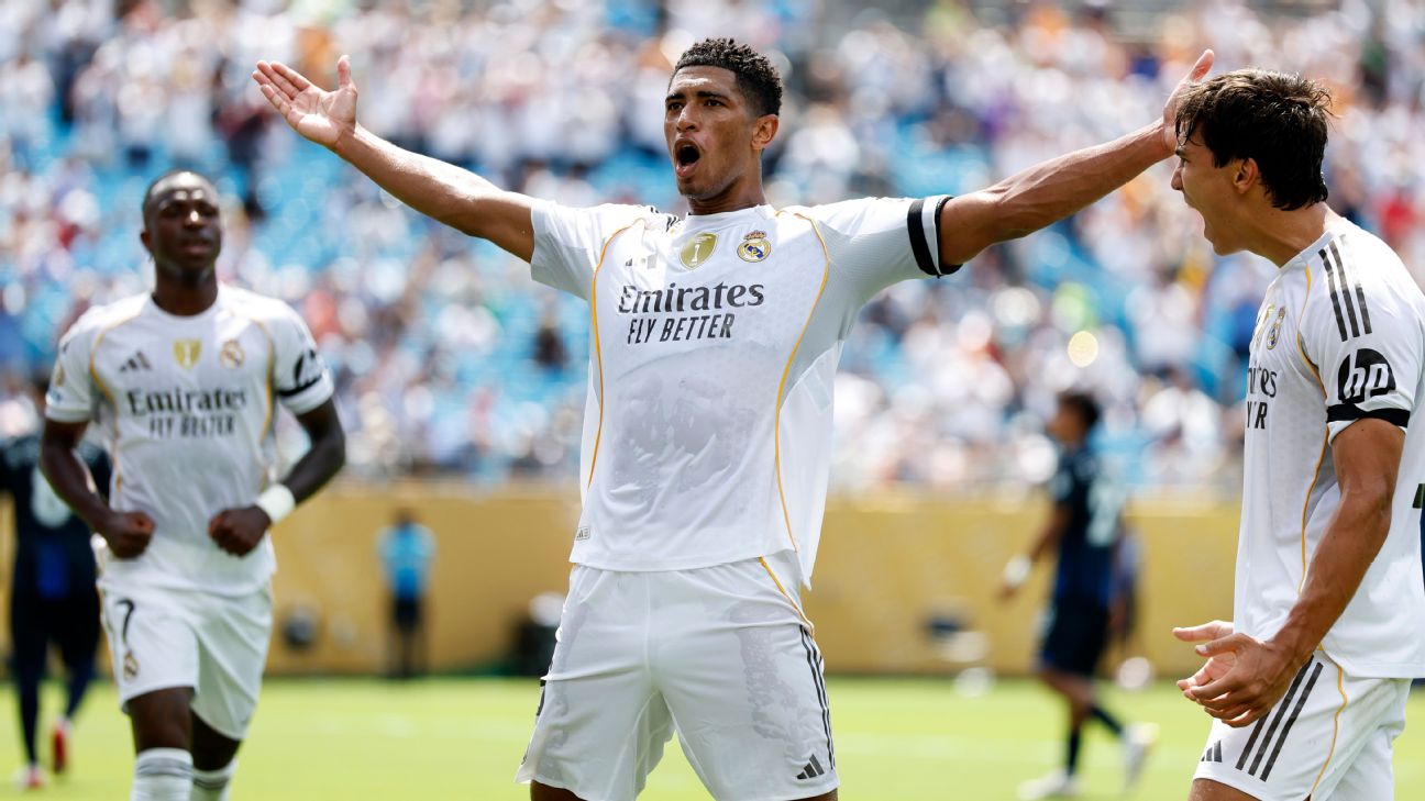 为了平衡马德里的中场，阿隆索冒着夹住贝灵汉边路的风险