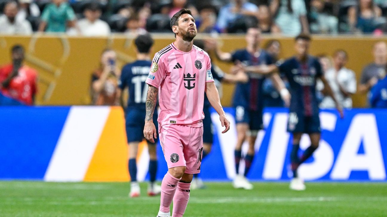 即使是梅西也无法弥合欧冠冠军巴黎圣日耳曼和美国职业足球大联盟的国际迈阿密之间的差距