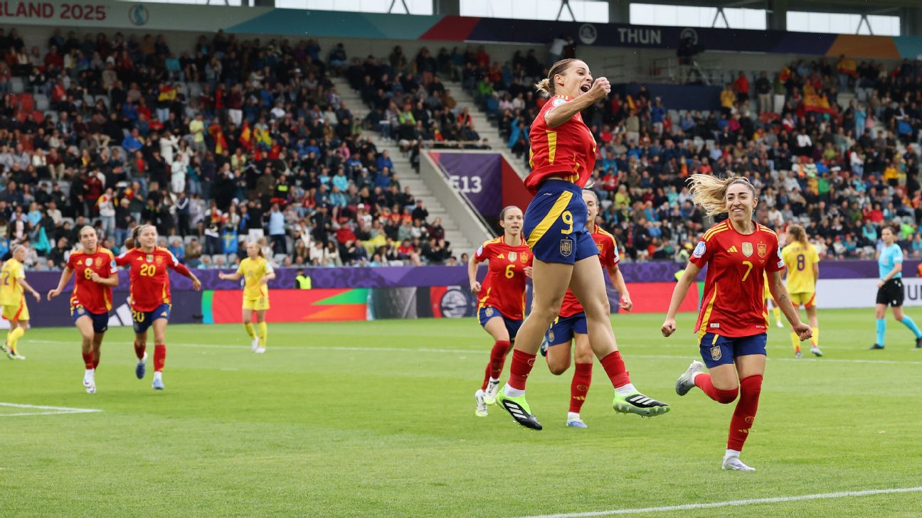 2025年欧洲杯实力排名：西班牙队仍是夺冠热门，英格兰队紧随其后