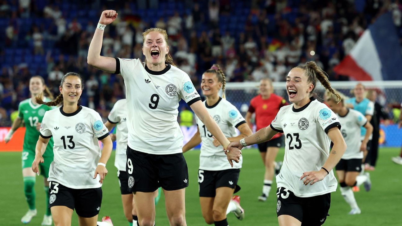 德国队提前战胜红牌，晋级欧洲杯半决赛；法国再次崩溃