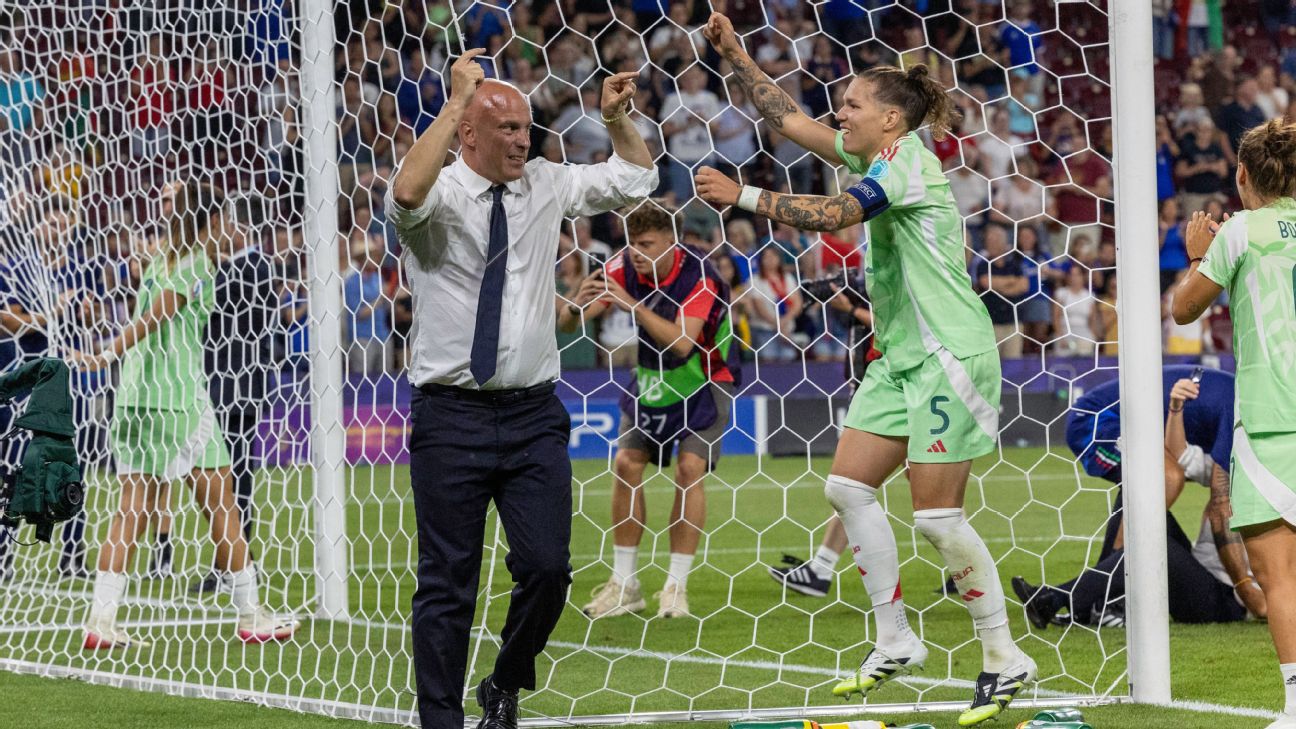 意大利正乘着欢乐、音乐和喜悦的浪潮，而英格兰正等待着