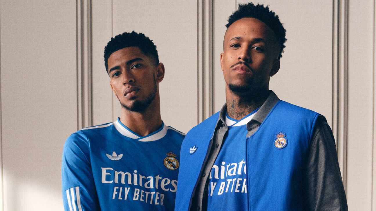 皇家马德里队采用复古设计，推出由阿迪达斯打造的全新第三套球衣。