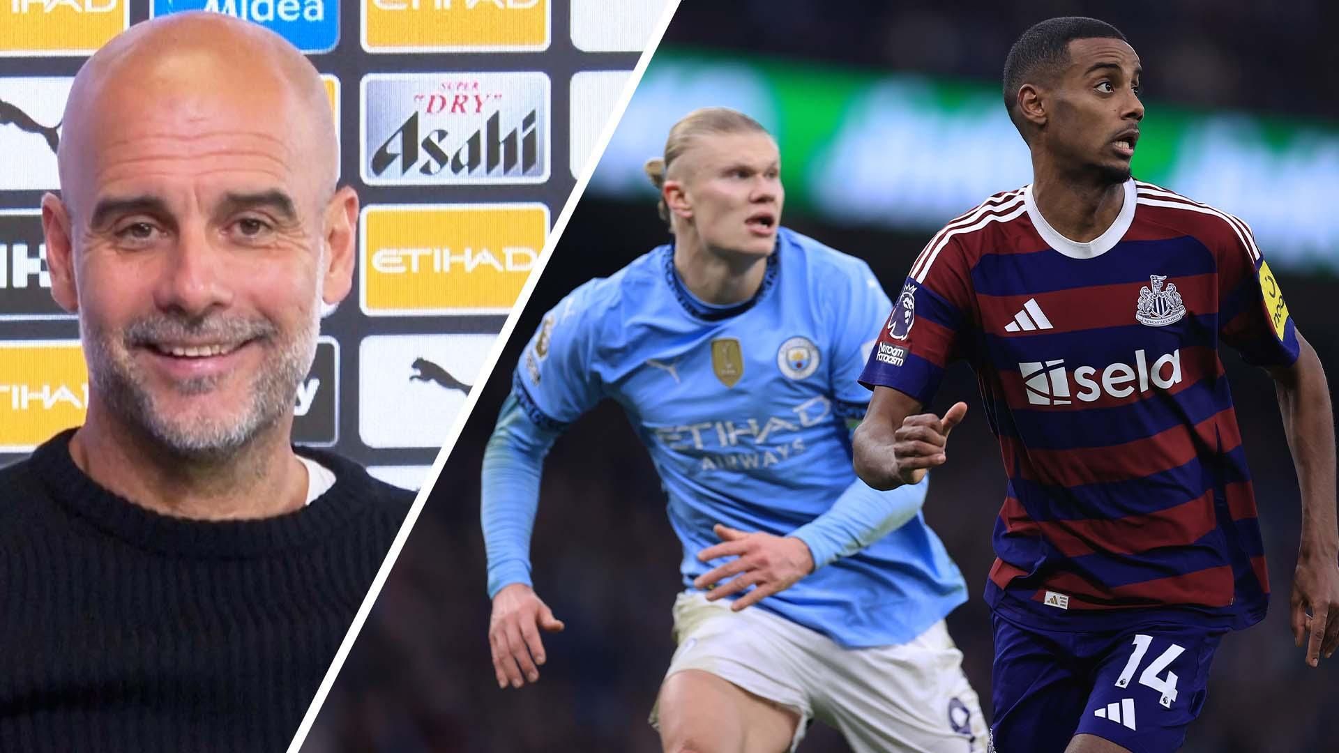 瓜迪奥拉驳斥斯洛特的说法，称哈兰德“高于”伊萨克。