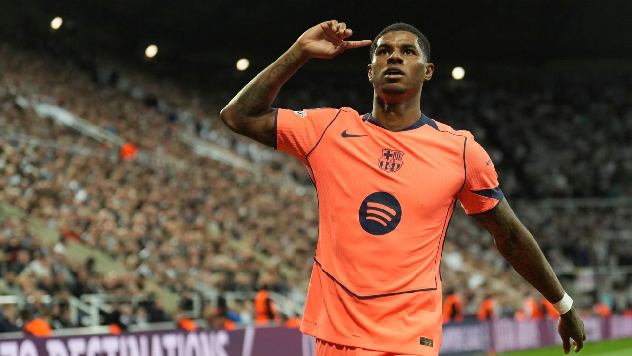 拉什福德为巴塞罗那打入的精彩首球，证明曼联的出局并未定义他。