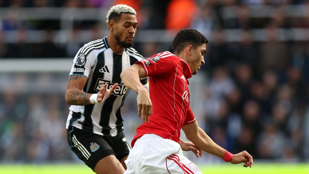 欧洲实时更新：纽卡斯尔联队 vs 诺丁汉森林