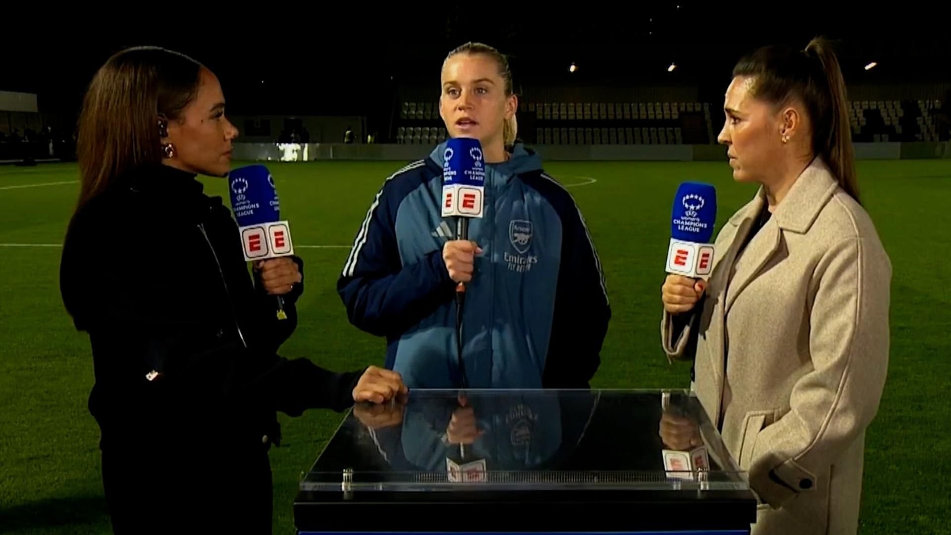 阿莱西亚·鲁索表示，阿森纳在输给里昂后只是“暂时的低谷”。