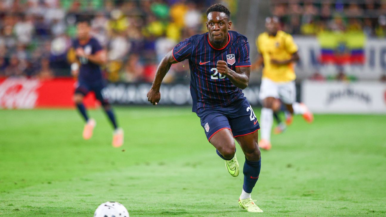 巴洛贡的高效射门帮助美国国家队在9月10日的比赛中逼平对手。