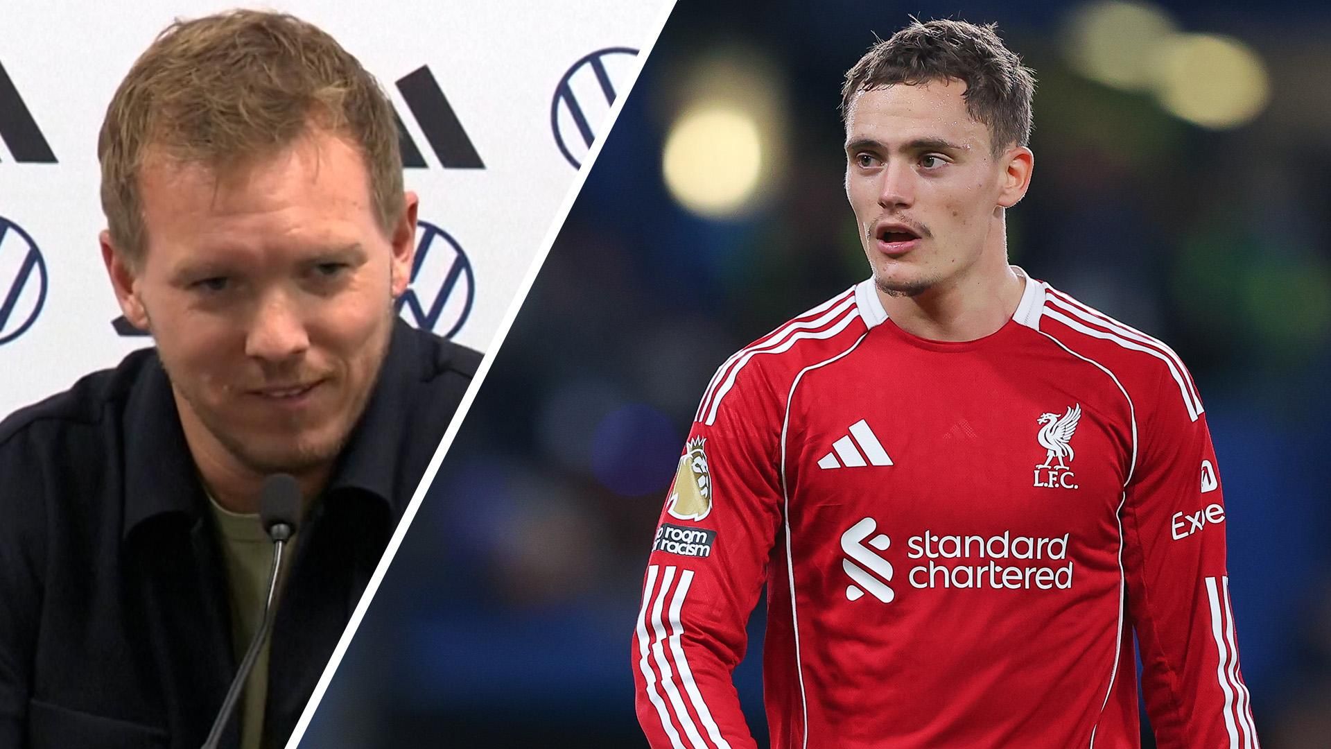 维尔茨在利物浦的缓慢开局得到克洛普和纳格尔斯曼的力挺。