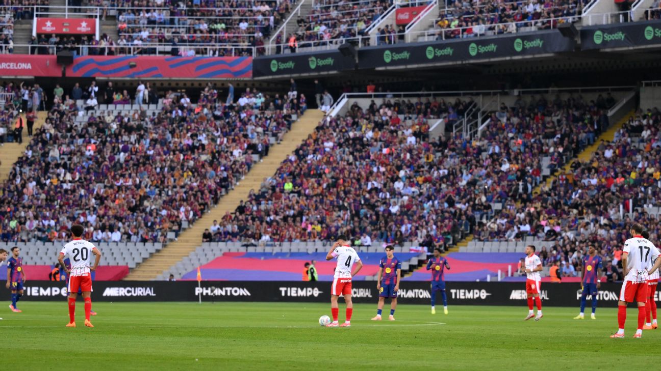 西甲取消在迈阿密举行的巴塞罗那对阵比利亚雷亚尔比赛