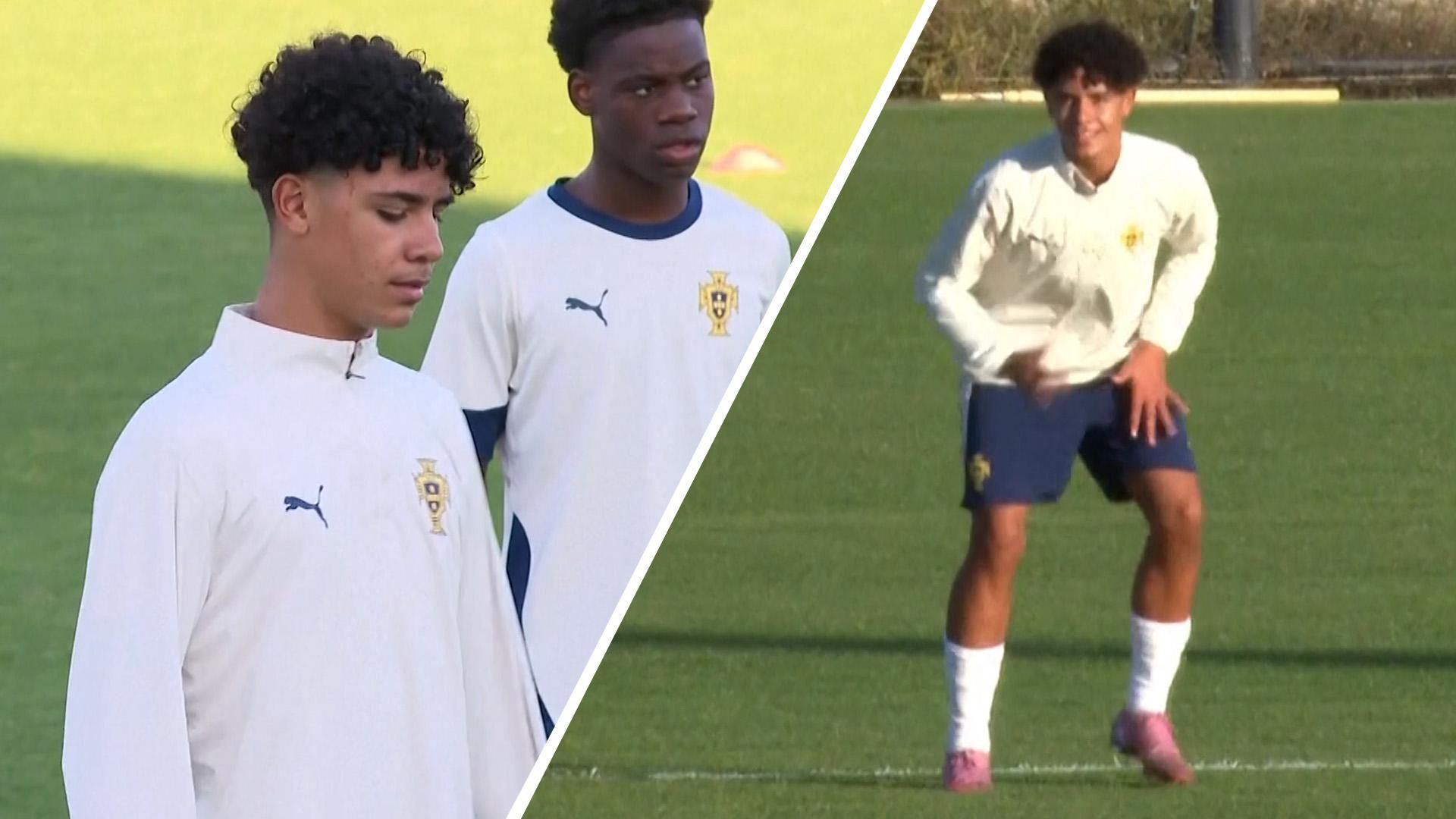 克里斯蒂亚诺·罗纳尔多小将破门，葡萄牙U16队将对阵英格兰