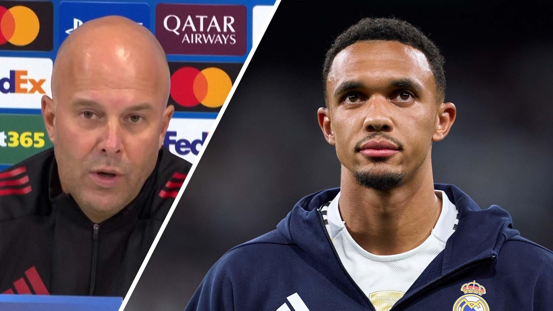 斯洛特不确定利物浦球迷将如何迎接来自马德里的特伦特。