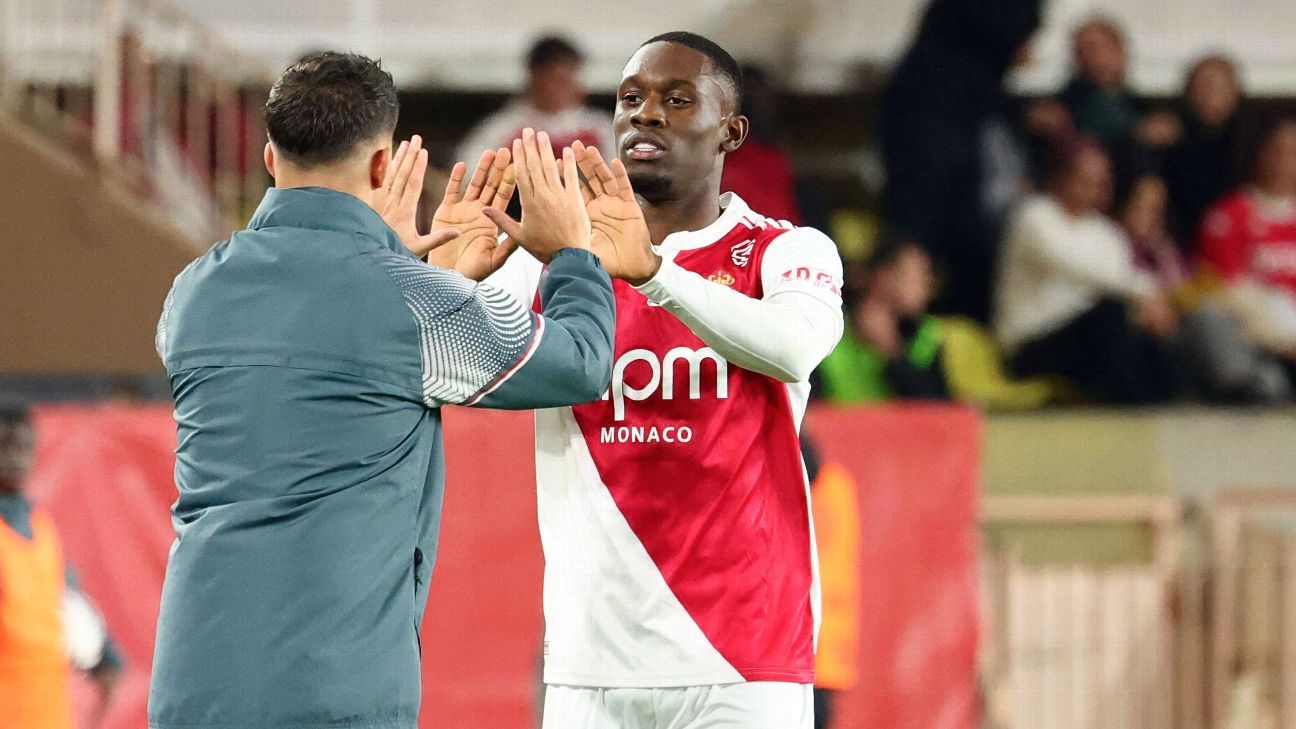 美国国家队的福拉林·巴洛贡破门得分，随后被摩纳哥队出示红牌。