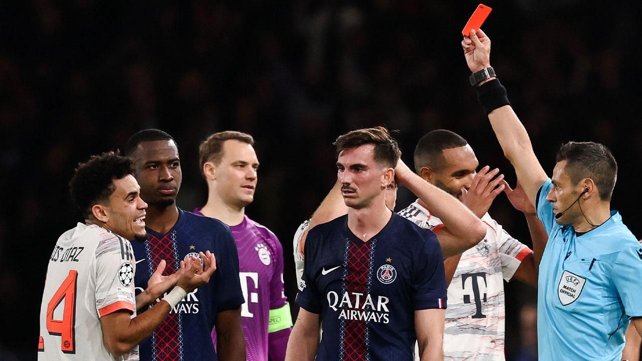 巴黎圣日耳曼克服登贝莱和哈基米的伤病，击败里昂。