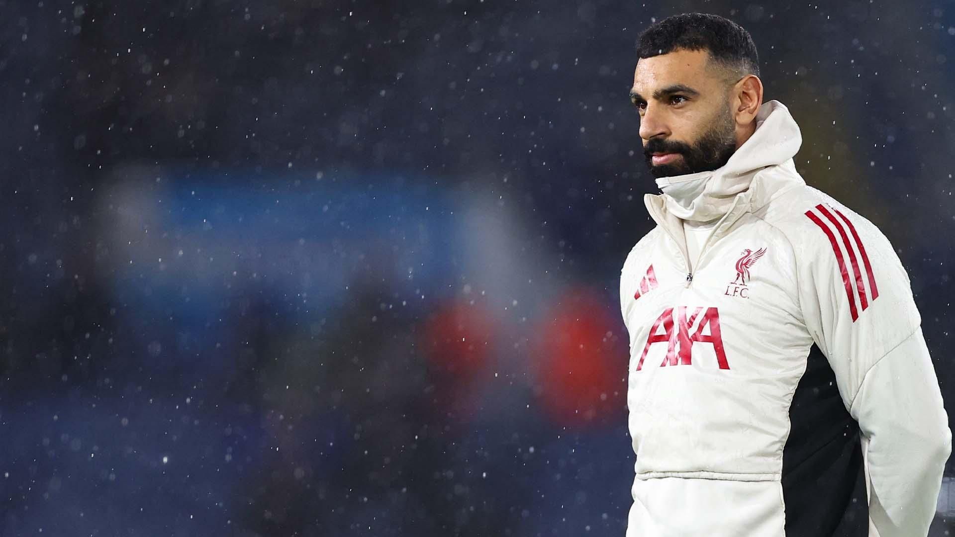 Mohamed Salah comes on as a sub in 25th minute for Liverpool vs. Brighton