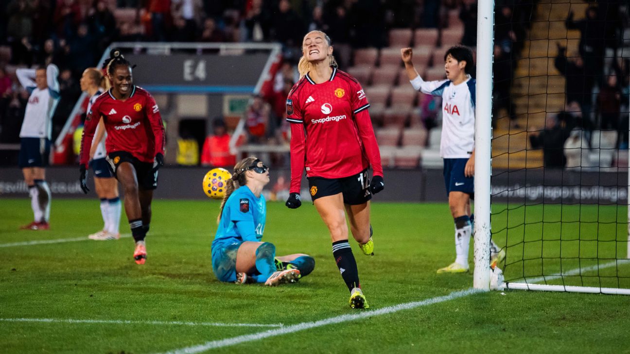 Man United show fight vs. Spurs but need transfers to keep WSL, UWCL hopes alive