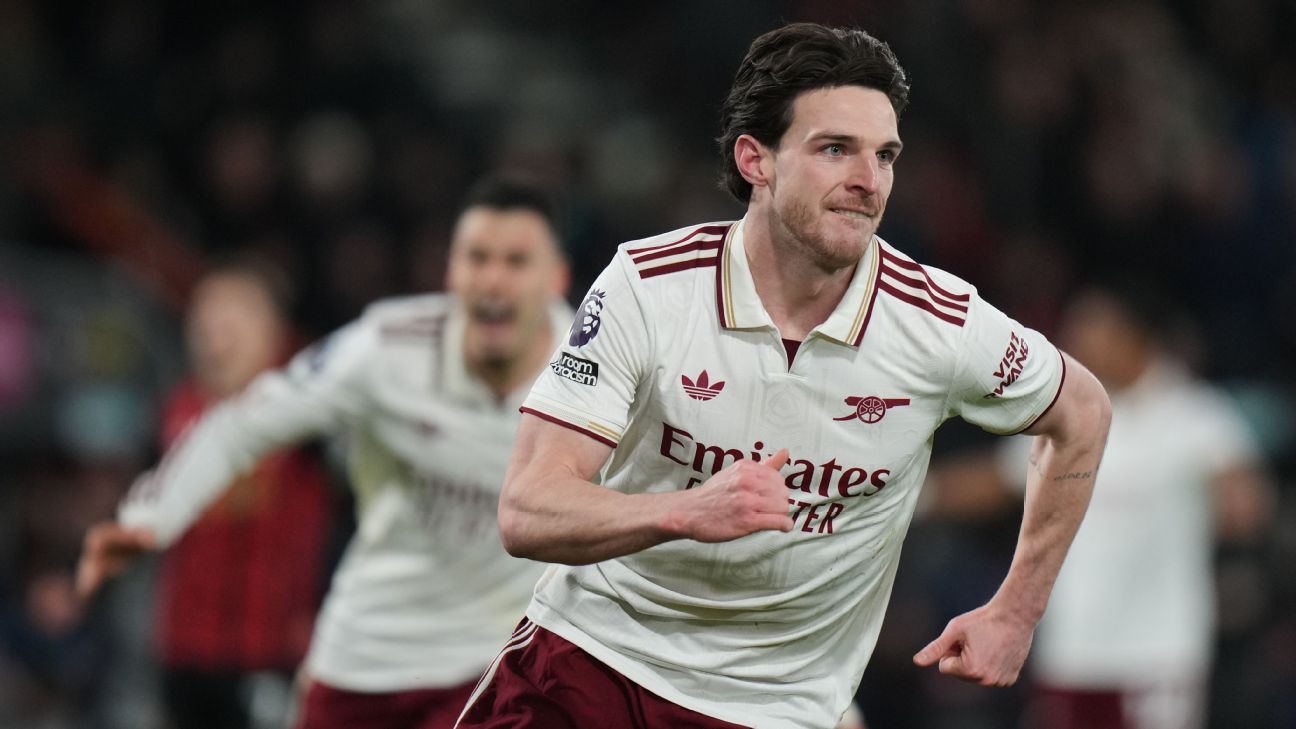 阿森纳正收获莱斯在比赛中增加进球的成果。