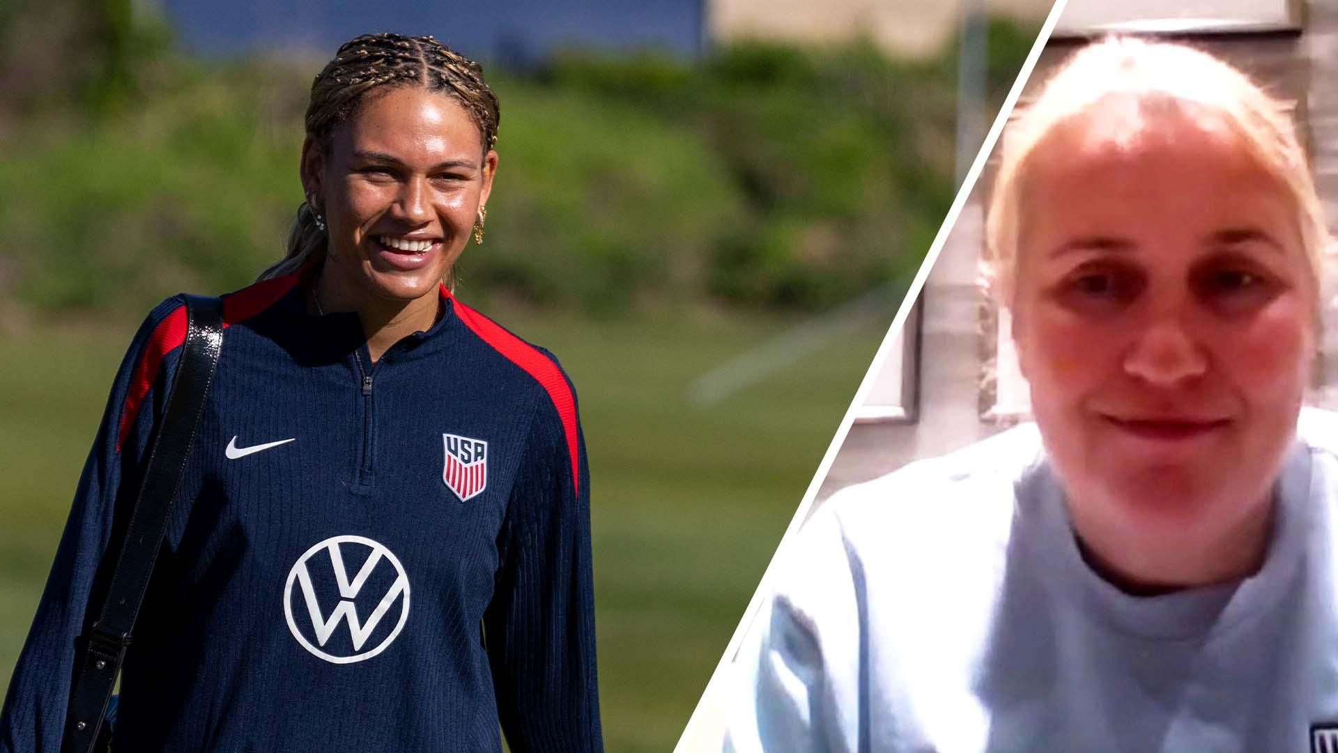 美国女足海耶斯：重返赛场的罗德曼已准备好迈出“下一步”