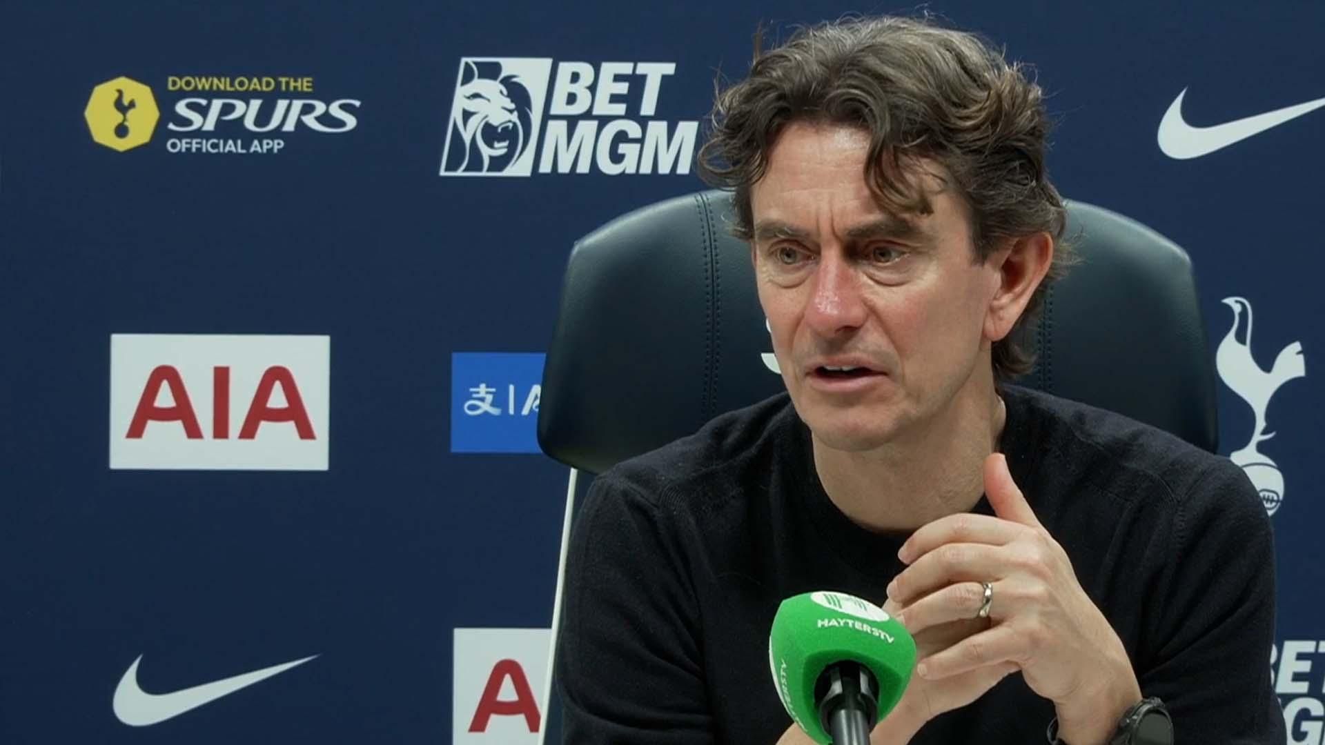 多米尼克·索兰克谈托特纳姆蝎子式进球：“我有过几次机会。”