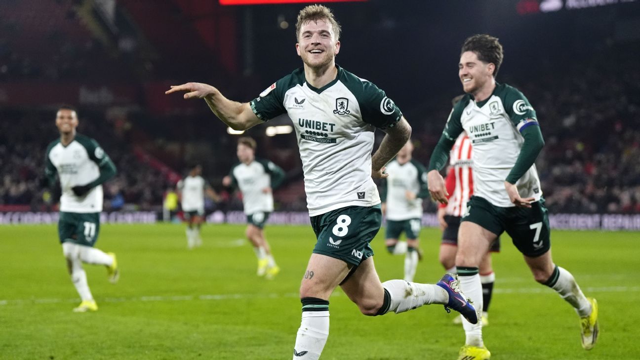 米德尔斯堡取代兰帕德的考文垂，登顶英冠