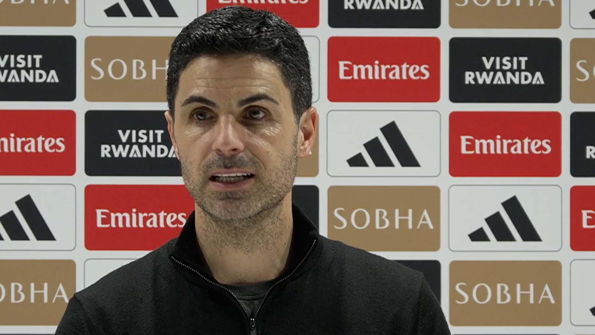 阿森纳主帅阿尔特塔：拉亚在比赛最后时刻的扑救让我的心都快停止了。