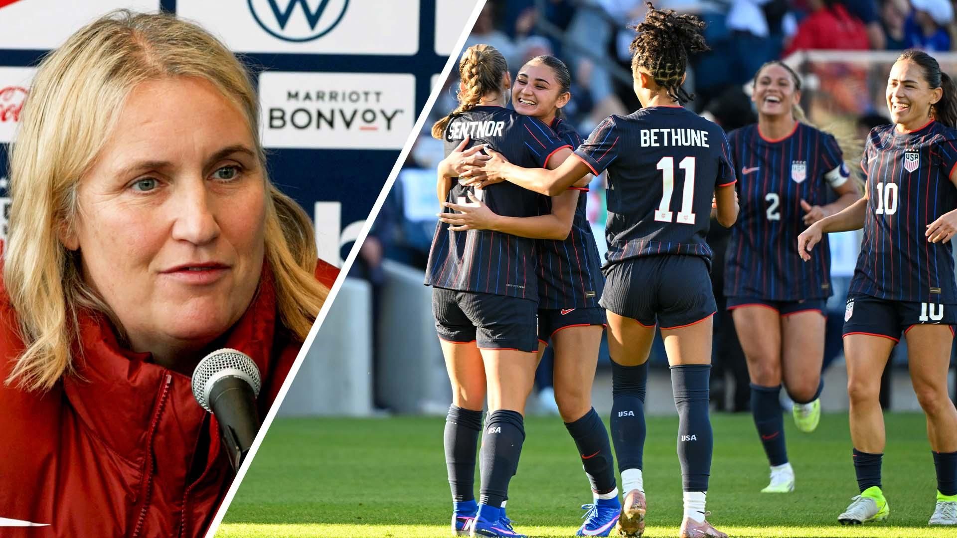 索菲娅·威尔逊、蒂尔娜·戴维森重返美国女足国家队大名单，出战对阵日本的友谊赛。